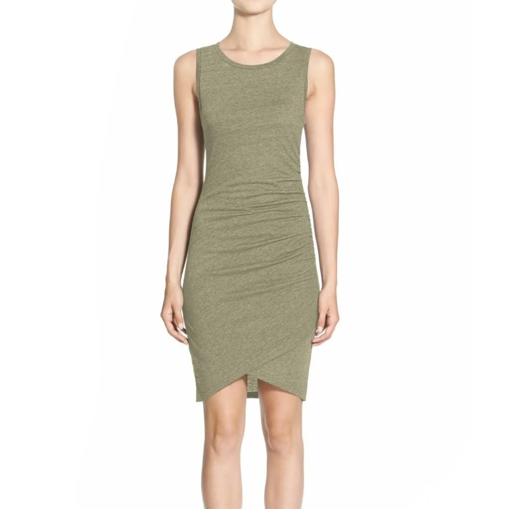 Leith Ruched Body-Con Sleeveless Dress size xs
